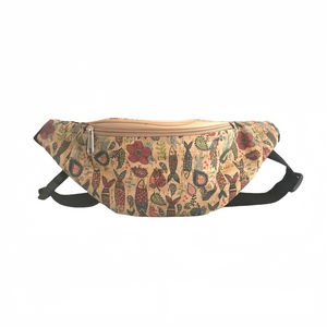 Bolsa <span class=keywords><strong>de</strong></span> Cinturón <span class=keywords><strong>de</strong></span> <span class=keywords><strong>Corcho</strong></span> para Mujeres Ajustable Mochila <span class=keywords><strong>de</strong></span> Cintura Impresa Diseño Estiloso Logo Personalizado - Product Image 4