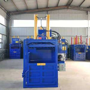 <b>Small</b> Baling Machine <b>Plastic</b> <b>Bottle</b> Waste Carton Semi-Automatic Vertical Hydraulic Baler - Product Image 3