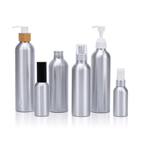 Flacon d'huile essentielle ou de parfum en aluminium métallique de 30 ml, 50 ml, 100 ml, 150 ml, 250 ml, 500 ml avec bouchon à vis argenté, doré ou noir