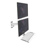Bras de moniteur réglables robustes Meisonic T8-MA00KB-SPB, anti-poussière et résistants aux vibrations, supports d'affichage pour machines automatiques
