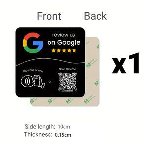 Tarjeta NFC <span class=keywords><strong>de</strong></span> Revisión, Evaluación por Inducción, Código QR Dinámico, <span class=keywords><strong>Google</strong></span> NTAG216, Etiqueta Adhesiva para Mesa, Modelo DLP, Reseñas Independientes para - Product Image 4