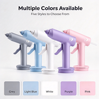 Pistolet à colle rechargeable 3,7 V sans fil, chauffe rapide en 30 secondes, base de charge magnétique, colle thermofusible pour l'artisanat et les réparations domestiques