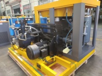 Compresseur d'air à vis industriel haute pression 20 bar, 25 bar 22kw 37kw 55kw Machine de surpression pour le soufflage de PET, le sablage
