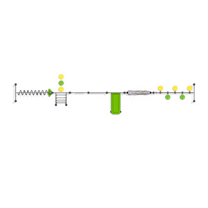 Barres de singe pour enfants, équipement de gymnastique d'escalade en plastique pour l'extérieur, largement utilisé dans les parcs, équipement de <span class=keywords><strong>fitness</strong></span> pour enfants - Product Image 2