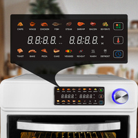 Link-Grand four à convection à écran LED numérique avec rôtissoire et déshydrateur Friteuse à air Four grille-pain