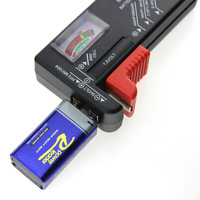 Comprobador de Voltaje Digital BT168 para Pilas AA, AAA, 9V y de Botón, Medidor de Voltaje para Múltiples Tamaños de Pilas, Indicador de Voltaje BT168D