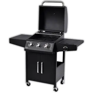 VERTAK Máquina CHURRASCO Acampamento Ao Ar Livre Móvel Frango Girando Churrasco Queimador de Gás Propano Grill Com 3