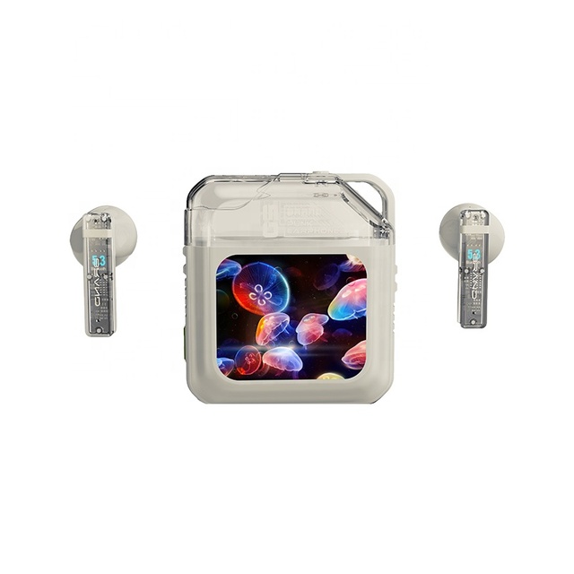 S10 Pro TWS Headset 2024 Latest Full Color LCD Touchscreen Wireless Earbuds with Noise Canceling ANC Application Controls