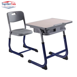 Ensemble chaise et bureau ergonomiques de haute qualité pour l'école, chaise moderne pour enfants avec structure métallique, fabriquée par un fabricant réputé pour les étudiants - Product Image 1