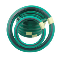 Joint d'étanchéité de tige de vérin hydraulique BD, résistant à l'huile, en PU+POM+NBR, pour usage industriel