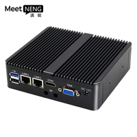 Caja integrada industrial PC Android sin ventilador AI Edge contando computadora a prueba de polvo Mini PC Intel Celeron procesador DDR3 SSD AU US