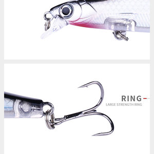 Topline 11cm 13g <span class=keywords><strong>esca</strong></span> di plastica pesciolino occhi 3D <span class=keywords><strong>pesca</strong></span> esche dure galleggianti Long Shot <span class=keywords><strong>esca</strong></span> <span class=keywords><strong>pesca</strong></span> pesciolino <span class=keywords><strong>con</strong></span> 3 ami da <span class=keywords><strong>pesca</strong></span> - Product Image 4