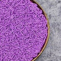 Paillettes de sucre pour gâteaux, aiguilles fines, bâtonnets multicolores, jetables, outils de pâtisserie comestibles, en gros