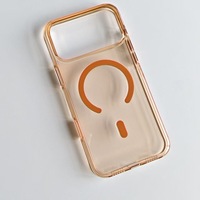 Étui transparent magnétique pour PC avec animation pop-up, coque de téléphone transparente rigide à 3 bords pour iPhone 18 Pro Max