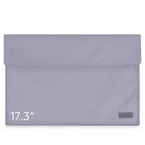 ARZOPA 17.3 Inch Portable Monitor Sleeve Bag PU Leather Case Grey