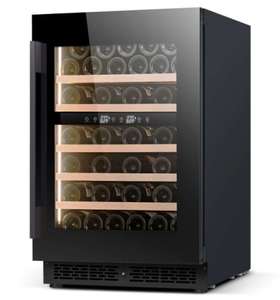 Réfrigérateur à vin encastrable sous table avec porte vitrée, en acier inoxydable, pour boissons, vin rouge et vin de fruits - Product Image 1