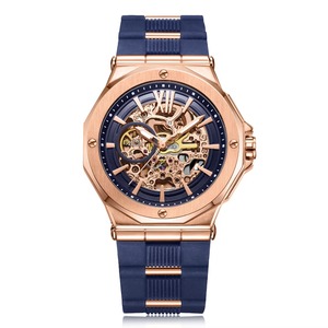 Relojes Mecánicos de Pulsera con Diseño de Esqueleto para Hombre, Correa de Silicona, Relojes Deportivos Luminosos con Movimiento Automático - Product Image 2