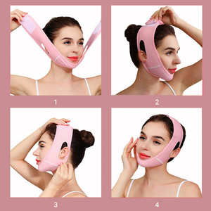 Peredam dagu ganda Masker Pengangkat garis V, dapat digunakan kembali tali pelangsing wajah sabuk pengangkat KECANTIKAN & produk perawatan pribadi - Product Image 3