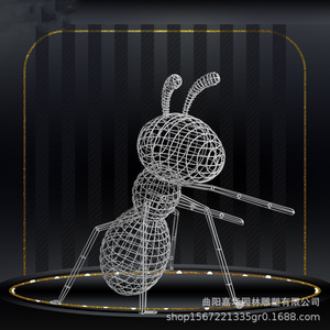 Stainless Steel Wrought Iron Ant Sculpture Outdoor Garden Decor <b>Large</b> Animal Figure Floor Mount Handmade Metal <b>Ornament</b> - Product Image 4
