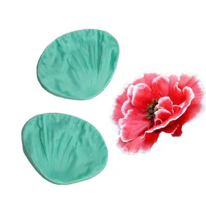 Pouca Beleza Pétala Fondant Molde de Silicone Bolo, Doces, Flores, Peônia Baking Mold DIY Ferramenta de Impressão