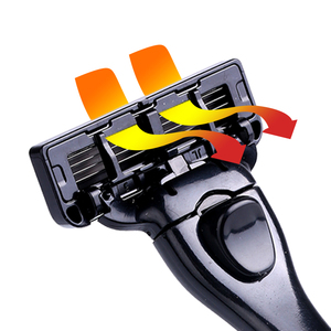 GOODMAX Maquinilla <span class=keywords><strong>de</strong></span> Afeitar <span class=keywords><strong>de</strong></span> 4 Cuchillas al por Mayor, Sistema <span class=keywords><strong>de</strong></span> <span class=keywords><strong>Afeitado</strong></span> <span class=keywords><strong>de</strong></span> Seguridad para Hombres con Empuñadura <span class=keywords><strong>de</strong></span> Plástico y Goma, <span class=keywords><strong>Set</strong></span> <span class=keywords><strong>de</strong></span> <span class=keywords><strong>Afeitado</strong></span> - Product Image 3