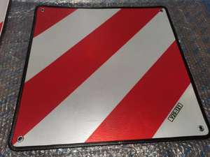 Targa di segnalazione in plastica ABS alluminio germania personalizzabile V20 spagna e italia 2-in-1 targa riflettente rossa bianca segnale posteriore di avvertimento - Product Image 6