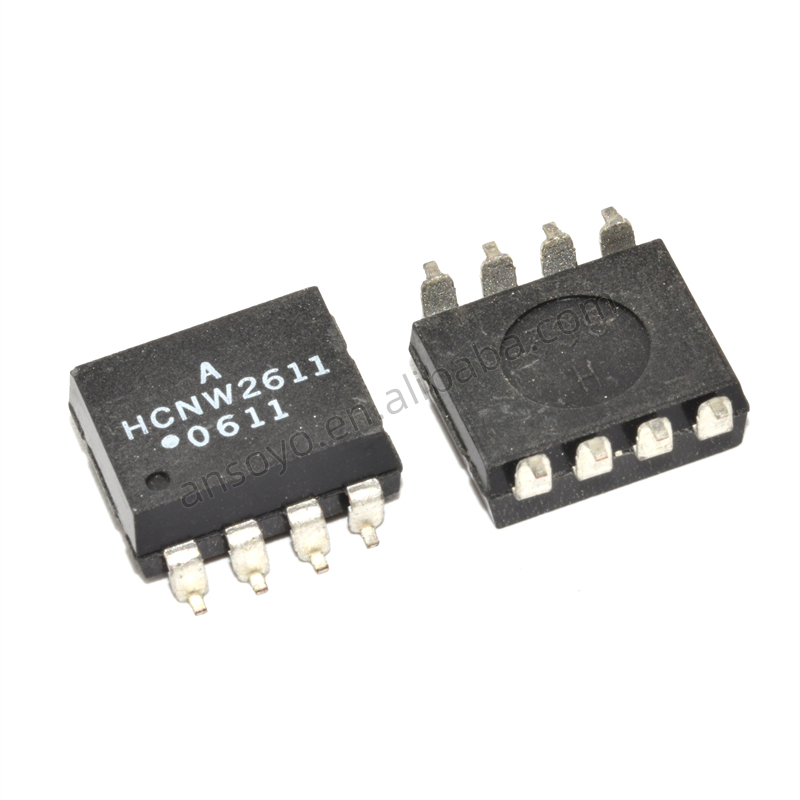 Интегральные микросхемы COPOER HCNW2611 HCNW 2611 OPTOISO 5KV с открытым коллектором 8DIP HCNW2611-000E