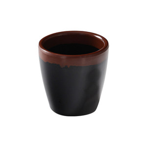 Melamine Tea <b>Cups</b> Round Black And Cream Retro Design For Restaurant Use Without Lid - Product Image 5