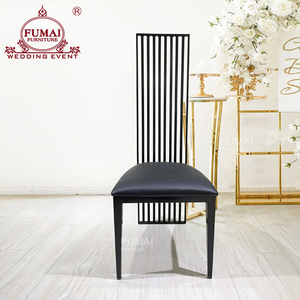 Sillas de Metal Resistentes con Respaldo Alto para Novios, Decoración de Bodas, para Salón, Sala de Estar y Uso en Villas, Diseño Moderno - Product Image 6