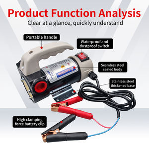 משאבת דלק דיזל חשמלית איכותית 12V 24V 220V בעלת ספיקה גבוהה, משאבת שאיבת דלק, משאבת אספקת דלק - Product Image 3