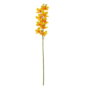 Orchidées Cymbidium Artificielles Flower Delight, 9 Tiges en PVC Souple, Décoration de Mariage et de Maison - Product Image 5
