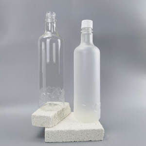 ขวดพลาสติกทรงคอยาว 750 มล. สำหรับบรรจุสุรา เช่น แชมเปญ เตกีลา วอดก้า ไวน์  ผิวสัมผัสแบบฟรอสต์พ่นสี PLA - Product Image 5