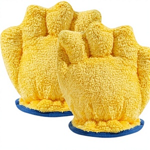 ZJH 2 pièces <span class=keywords><strong>Gants</strong></span> de séchage des cheveux Absorption efficace de l'eau Légers Doux Faciles à utiliser Pratiques - Product Image 1