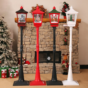JYAO Snow Capped <strong>Light</strong> up <strong>Old</strong> Fashioned Christmas <strong>Street</strong> Lamp With Music - Product Image 3