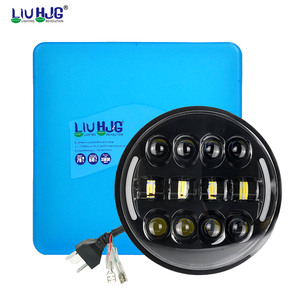Faro LED da 7 Pollici con Logo Personalizzato, Nuovo Tuff Plus 12V, Illuminazione Anteriore DRL 4x4 per Moto e Auto, in Lega di Alluminio, Universale - Product Image 5