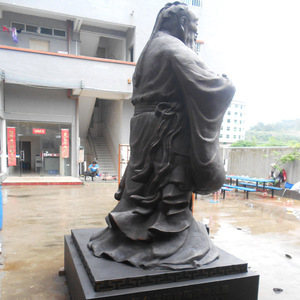 Bronze Confucius Sculpture HX622 Handmade Artistic Figure Outdoor Square Decoration - Product Image 2