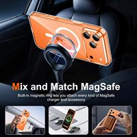 Coque de téléphone transparente magnétique antichoc anti-jaunissement en TPU souple et PC rigide pour iPhone 17 Air – Housse arrière