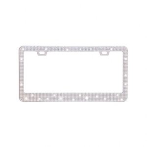 Portaplacas Brillante con 2 Orificios, Universal, de Acero Inoxidable, para Autos Estadounidenses - Product Image 1