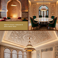 Lampe islamique d'intérieur sur mesure, luminaire suspendu LED pour restaurant, salle à manger, mosquée