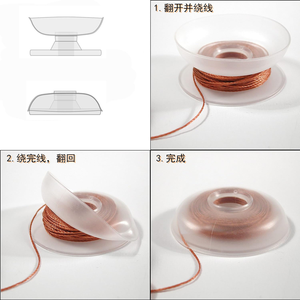 Componenti per Gioielli Macramè/Kumihimo: <span class=keywords><strong>Filo</strong></span> Morbido Intrecciato a Mano con Perline, Bobina per Avvolgimento Catena Antica, per Collane - Product Image 6