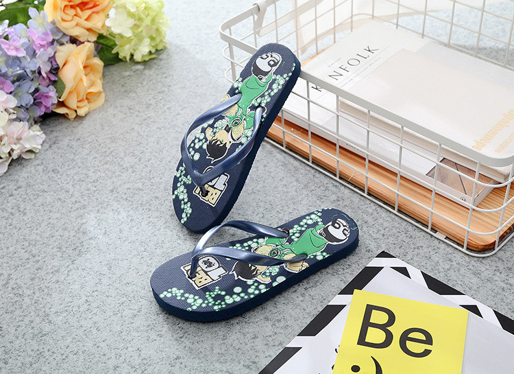 Kids Summer Sandals Shoes Girls Boys Beach Shoes Cartoon Printing Flat Shoes Children Flip Flop Slippers