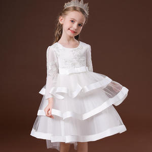 Robe de princesse pour filles, robe de fête en dentelle à paillettes, vêtements de mariage pour enfants, nœud, tutu, cérémonie, anniversaire, soirée, vestidos - Product Image 5