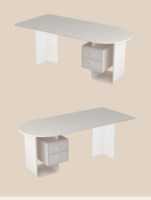 Bureau de consultation de luxe léger haut de gamme pour salon de beauté médical et clinique dentaire, avec plateau en acrylique, tiroir de rangement, personnalisable
