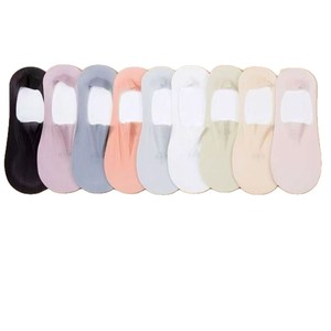 Women's Summer Ultra Thin Solid Color Mesh Low Cut Invisible <b>Socks</b> With Silicone Non Slip Ice Silk Design For Casual Wear - Product Image 5