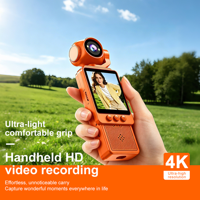 4K Pocket Camera HD Video Recording Photo Taking Handheld WIFI Body Camera Battery 4 Hours Fashion Design DV09