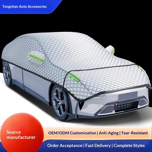 Housse de voiture universelle quatre saisons épaissie (type bâche) avec protection solaire, isolation thermique et pare-soleil - Product Image 5