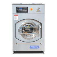 Laveuse-essoreuse industrielle 15 kg avec diagnostic automatique des pannes et contrôle programmable pour blanchisserie commerciale