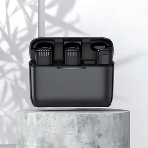 Lot de 2 microphones cravate sans fil pour <span class=keywords><strong>iPhone</strong></span> iPad, microphones de poche Plug-and-Play à clipser pour <span class=keywords><strong>enregistrement</strong></span> YouTube et vlog - Product Image 3