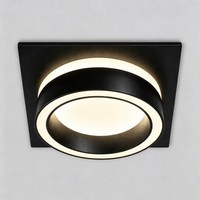Vente en gros de luminaires encastrés au plafond carrés modernes IP44 GX53 en alliage d'aluminium, support de lampe LED, base de fixation