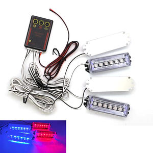 डीआरएल 24LED चमकती प्रकाश 4pcs कार स्ट्रोब फ्लैश लाइट रिमोट कंट्रोल के साथ पानी का छींटा आपातकालीन चेतावनी दीपक बंद प्रकाश का नेतृत्व किया बॉक्स - Product Image 3